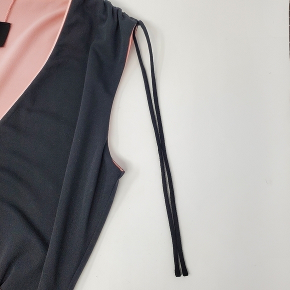 EXPRESS Pink/Black Reversible Dress WOMENS Size 3/4 - Picture 10 of 16